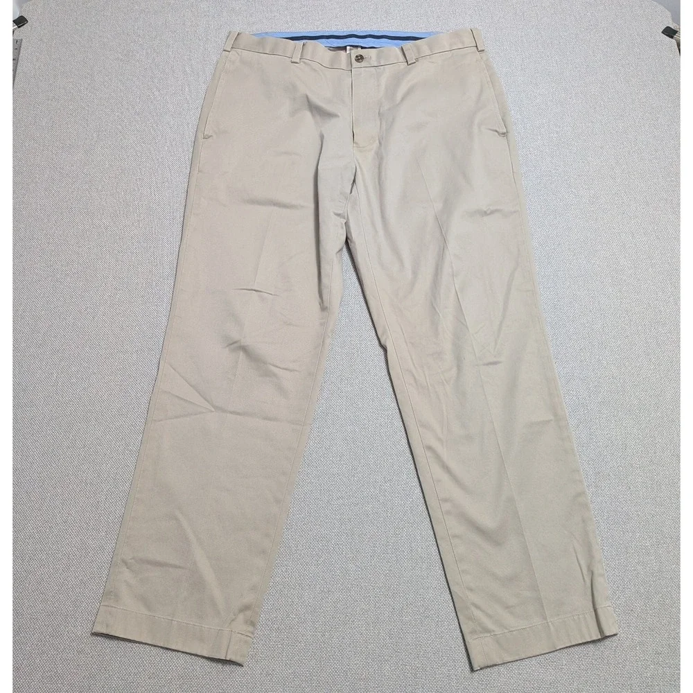 Brooks Brothers Men's 36x30 Khaki Chinos Advantage Clark Stretch Lightweight
